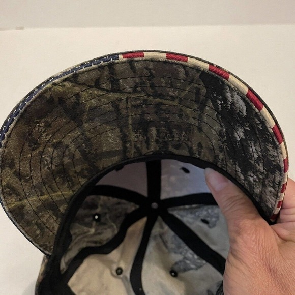 OC Outdoor Camouflage Hat Cap Green Hunting SMA Flag Adjustable USA One … - Picture 11 of 11